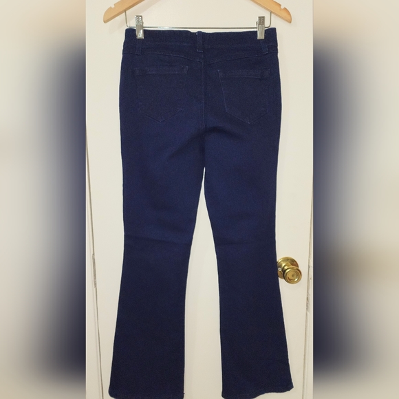 AZ Denim size8 Dark Wash Jeans w/ Sailor Type Buttons On the Sides. Zips In... - Picture 3 of 8